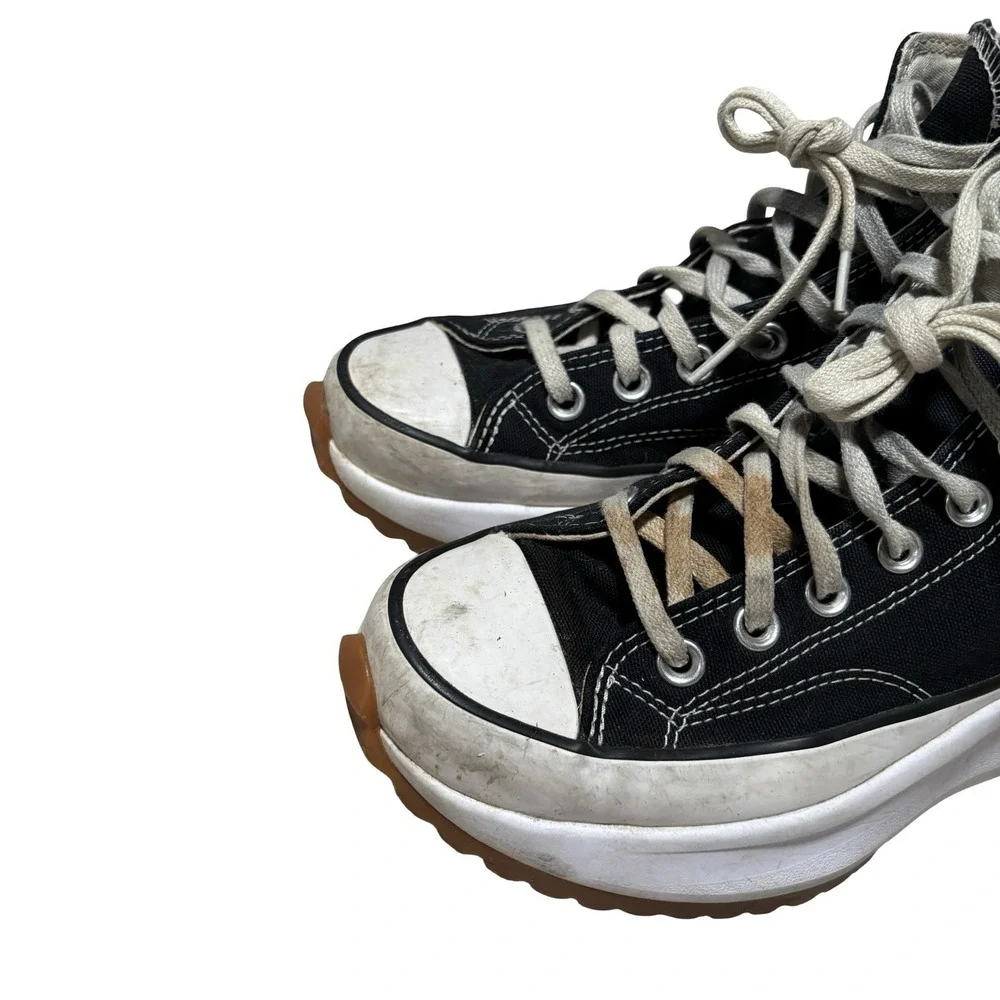 Converse Run Star Hike Black High‎ Top Platform Canvas Sneakers M6.5 W8